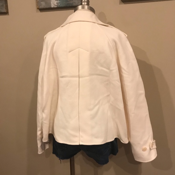 NWOT Gorgeous cream short pea coat! - Picture 3 of 6